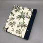 Preview: Ordner Ringbuch A5 blau floral Rückseite